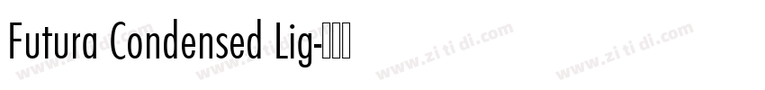 Futura Condensed Lig字体转换